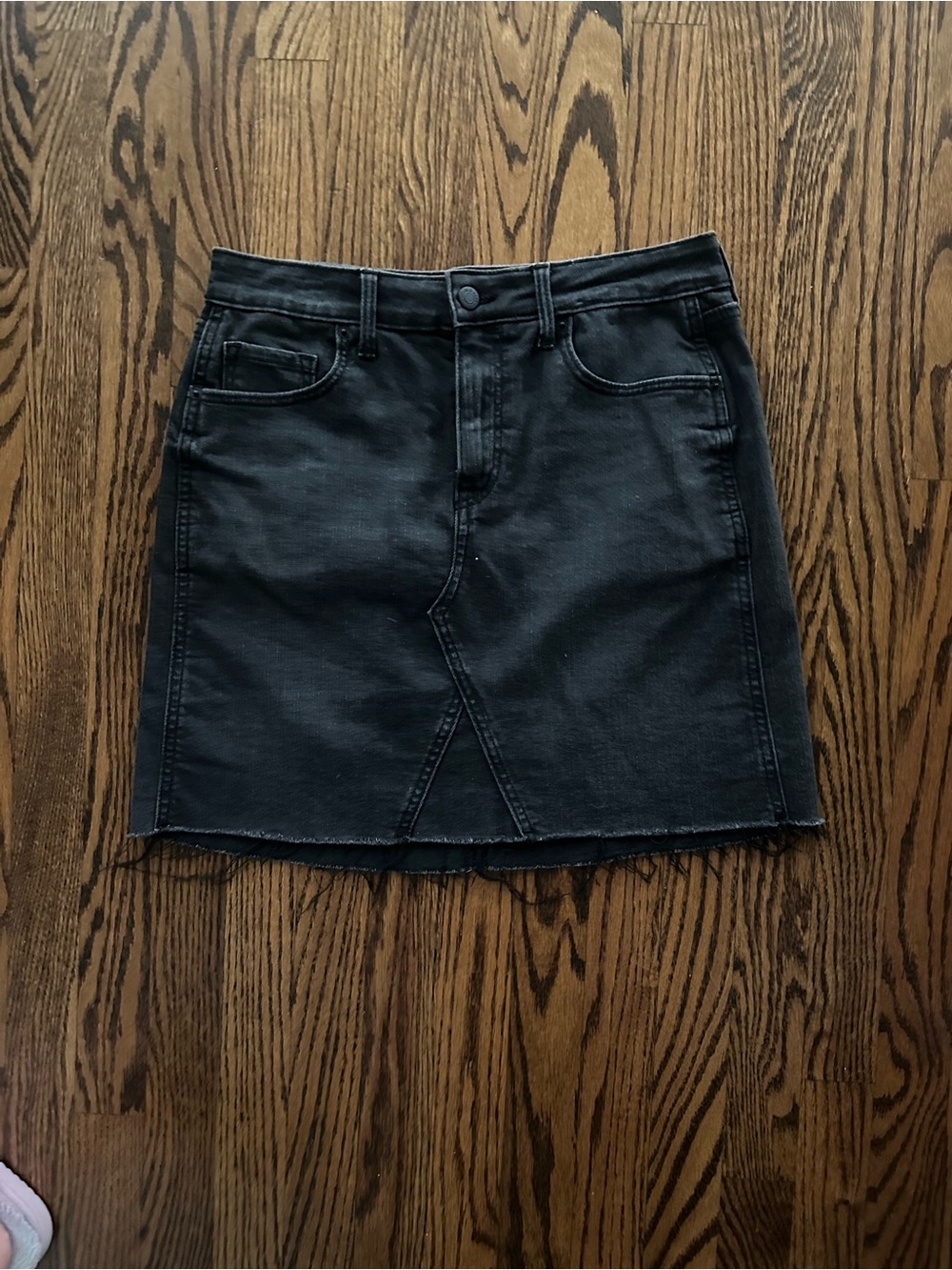 Old Navy Black Denim Mini Skirt